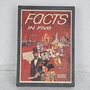 Vintage 1967 3M Facts in Five Board Game The Game of Knowledge Complete